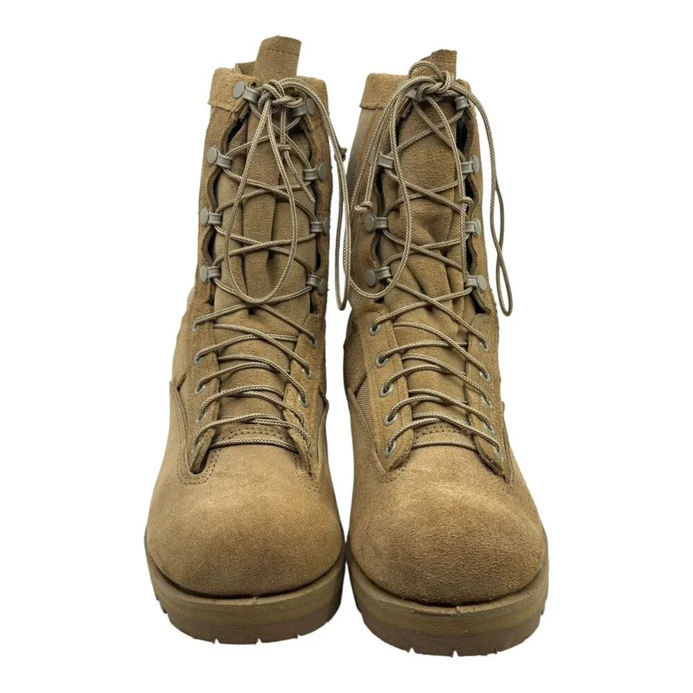 Belleville 790G Gore-Tex Military Combat Boots Tan Vibram Soles Sz 13.5 Mens USA